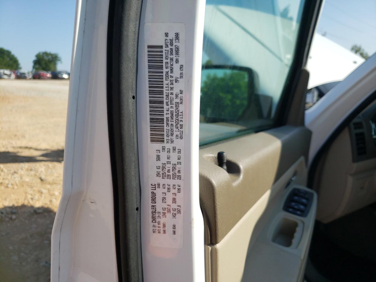 Photo 10 from auction – 2011 JEEP LIBERTY SP with VIN 1J4PN2GK4BW524958