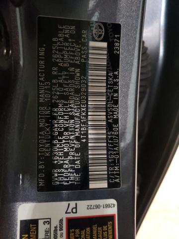 Photo 10 from auction – 2014 TOYOTA CAMRY L with VIN 4T1BF1FKXEU329032
