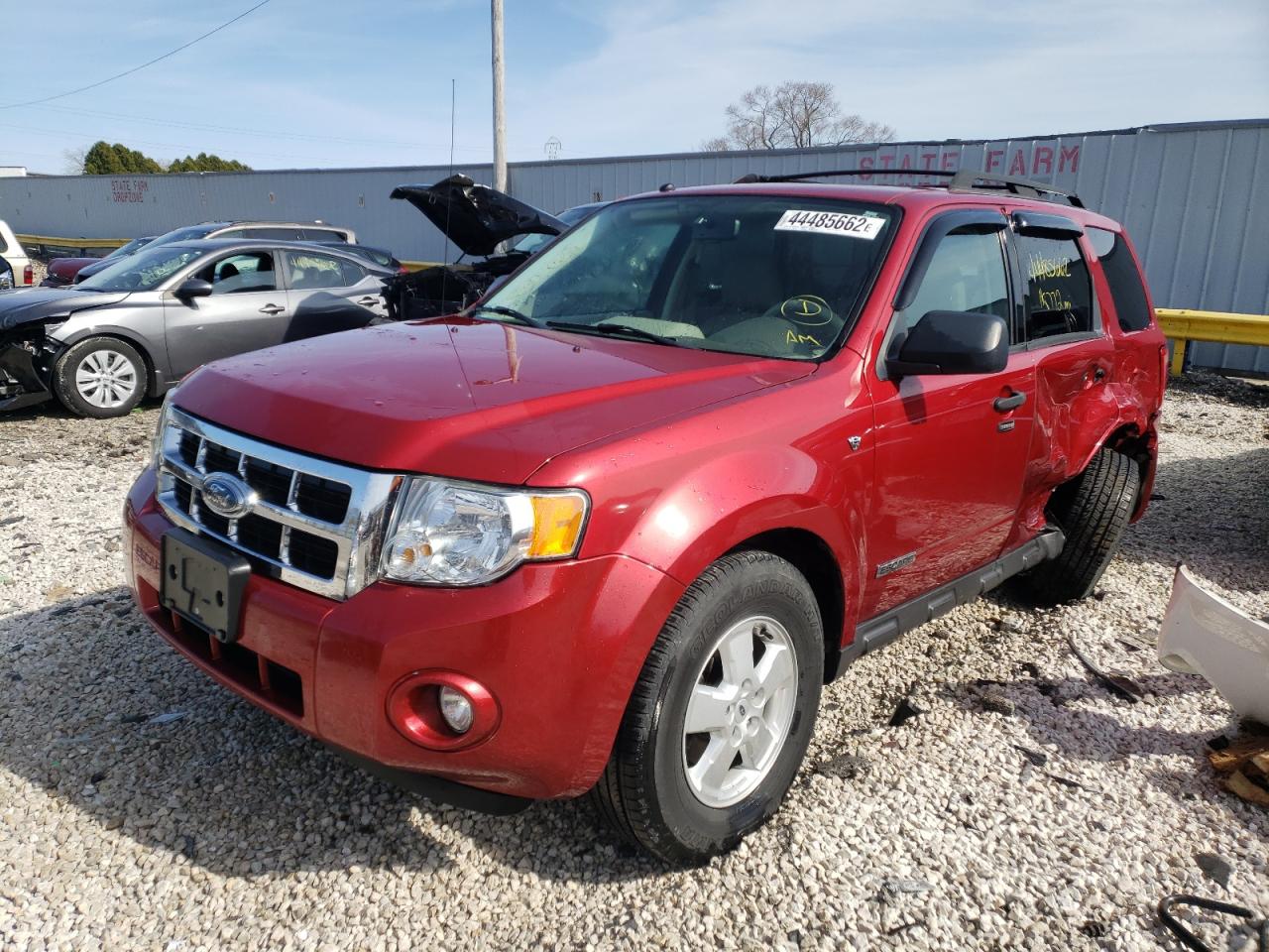 Photo 2 from auction – 2008 FORD ESCAPE XLT with VIN 1FMCU03108KD67272