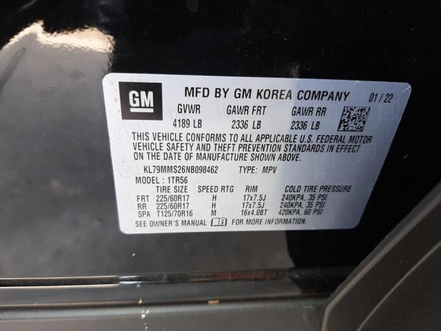 Photo 10 from auction – 2022 CHEVROLET TRAILBLAZE with VIN KL79MMS26NB098462