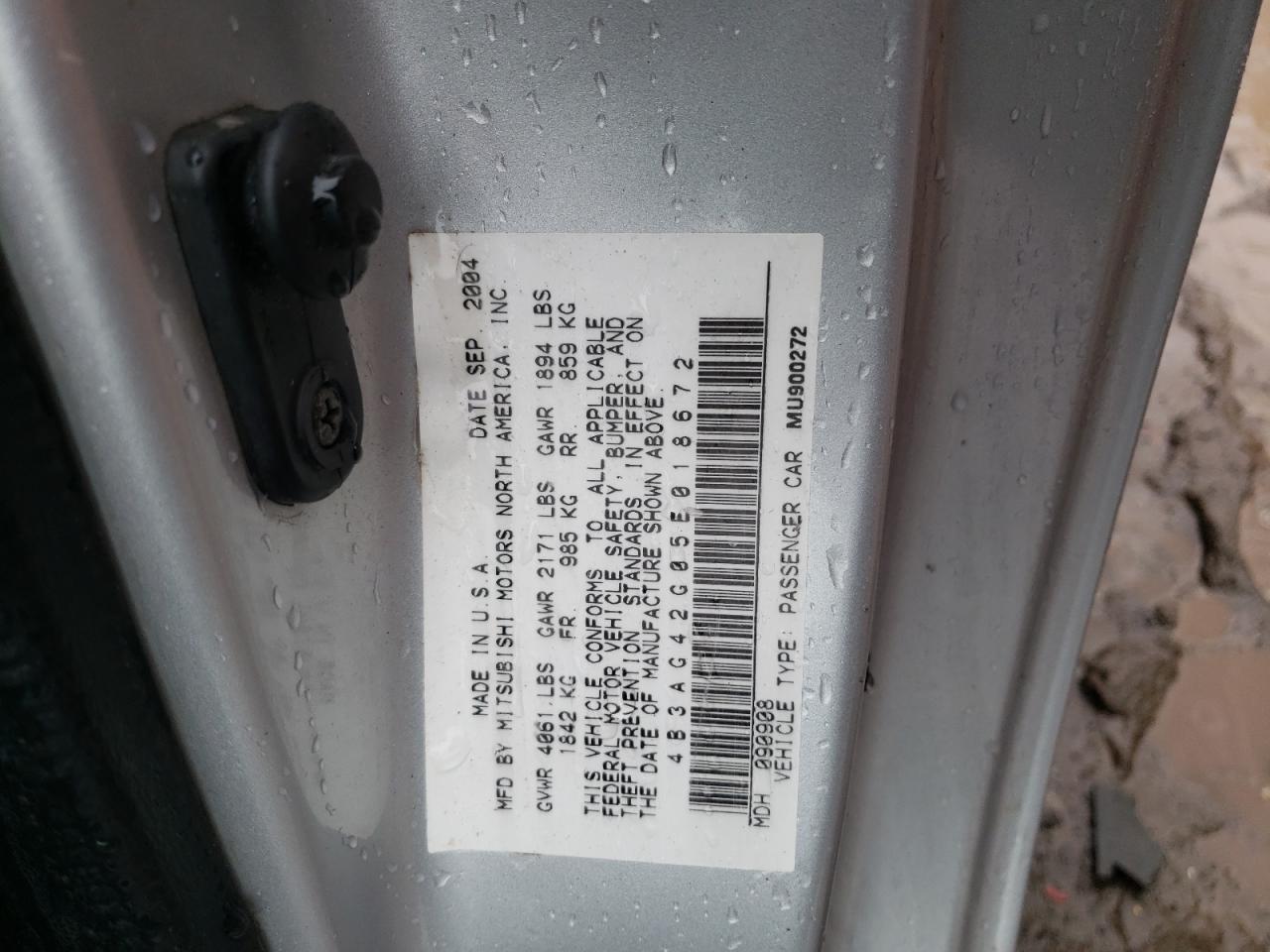 Foto 10 de la subasta – 2005 DODGE STRATUS SX con VIN 4B3AG42G05E018672