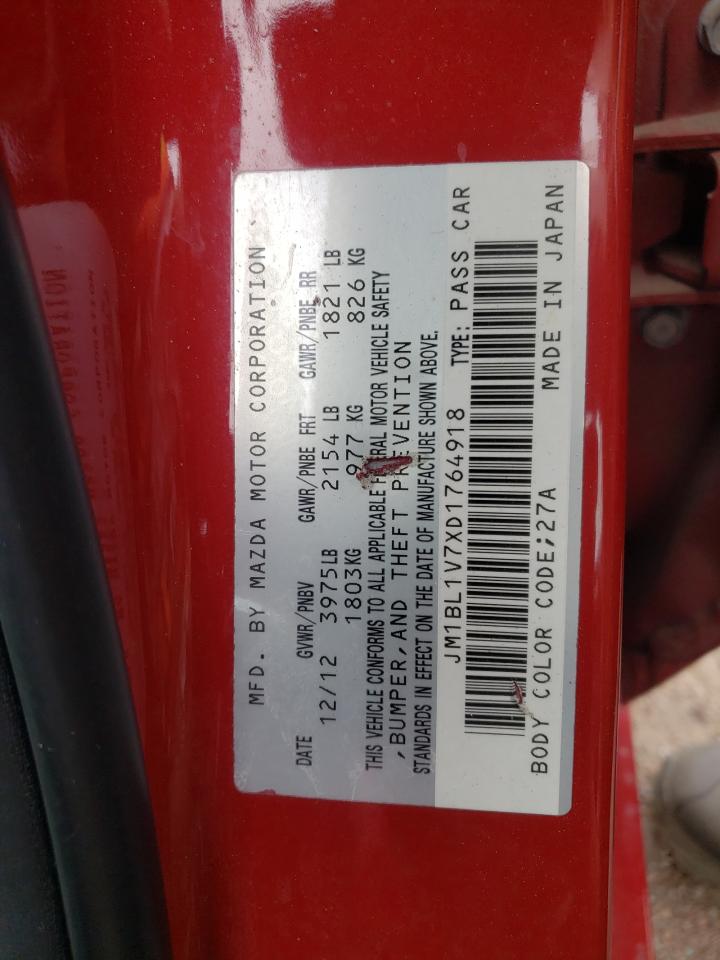 Photo 10 from auction – 2013 MAZDA 3 I with VIN JM1BL1V7XD1764918