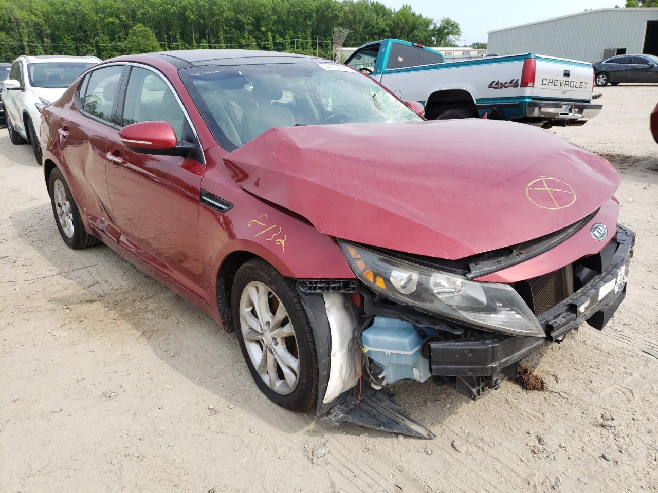 KIA OPTIMA EX 2012 with VIN 5XXGN4A68CG039707 - Photo from auction