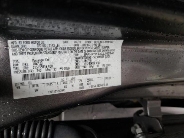 Photo 10 from auction – 2012 FORD FOCUS SE with VIN 1FAHP3K23CL162843