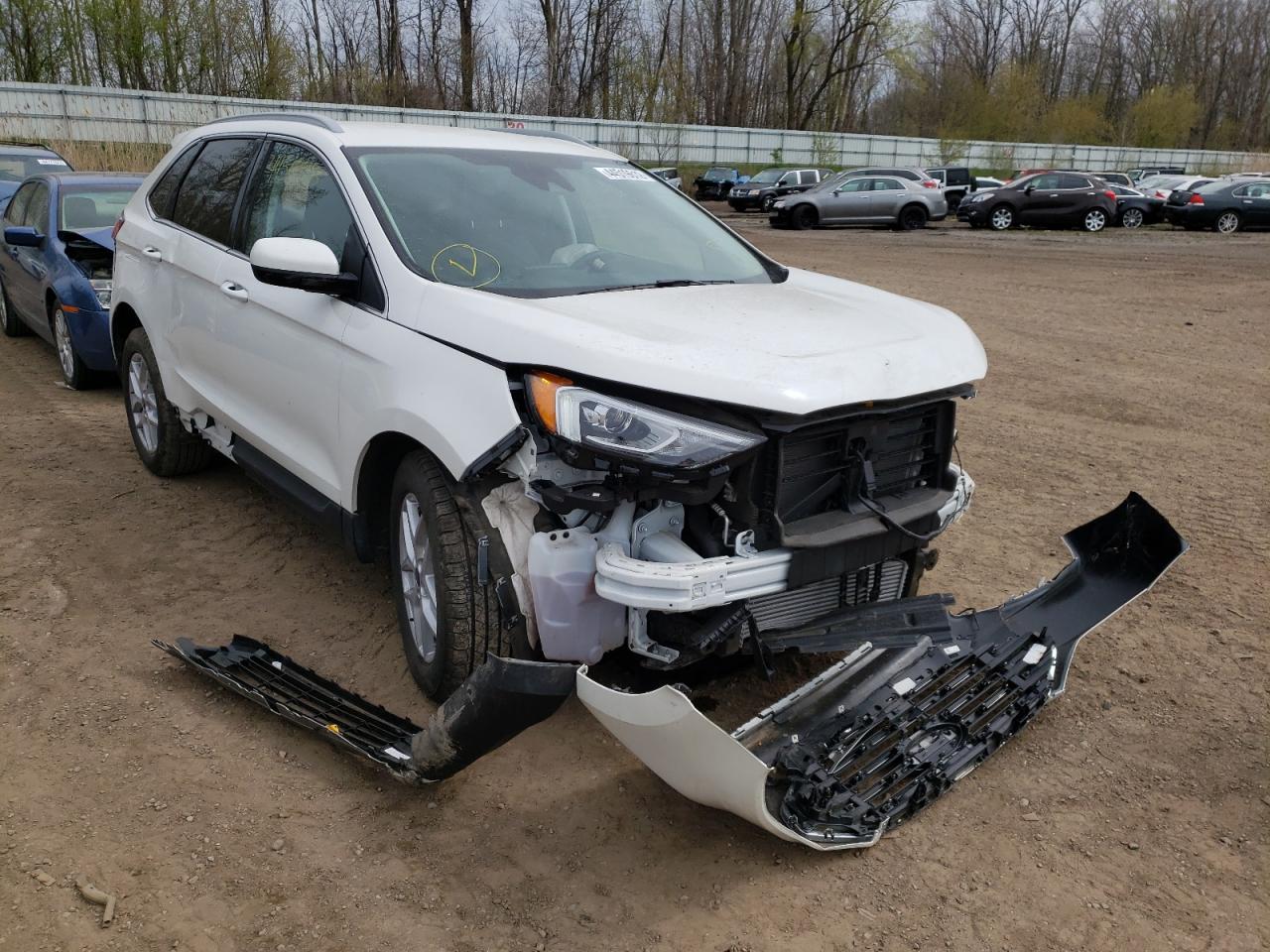 FORD EDGE SEL 2021 with VIN 2FMPK4J92MBA13877 - Photo from auction
