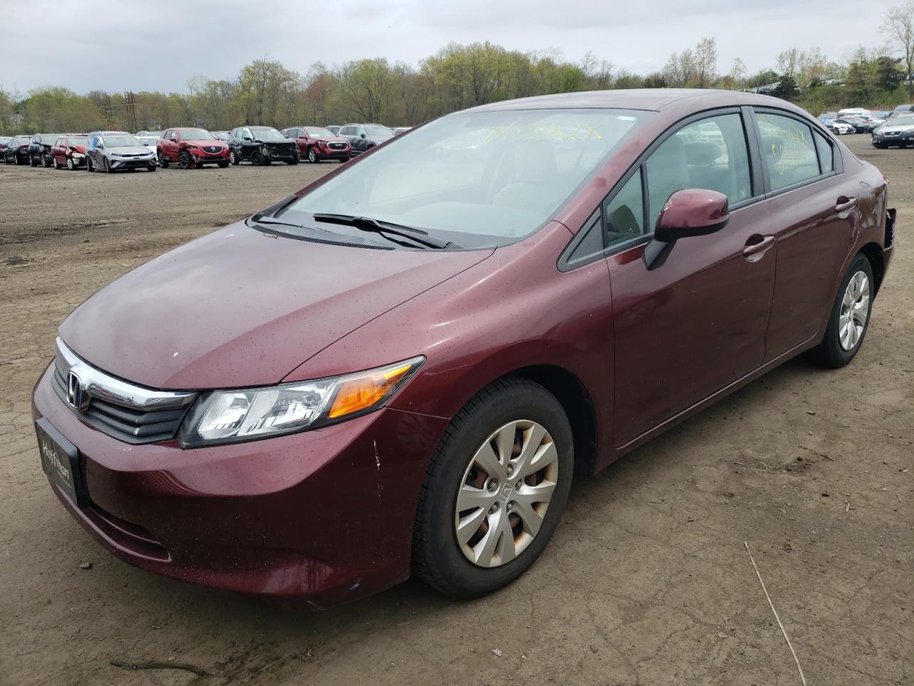 Photo 2 from auction – 2012 HONDA CIVIC LX with VIN 2HGFB2F59CH607552