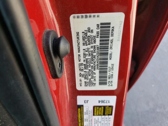 Photo 10 from auction – 2010 TOYOTA COROLLA BA with VIN 1NXBU4EEXAZ221667