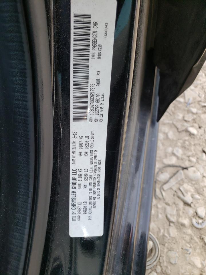 Photo 10 from auction – 2012 DODGE AVENGER SE with VIN 1C3CDZAB6CN217070