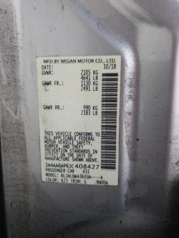 Photo 10 from auction – 2018 NISSAN MAXIMA 3.5 with VIN 1N4AA6AP6JC408427