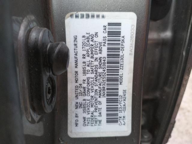 Photo 10 from auction – 2005 TOYOTA COROLLA CE with VIN 1NXBR32E55Z453843
