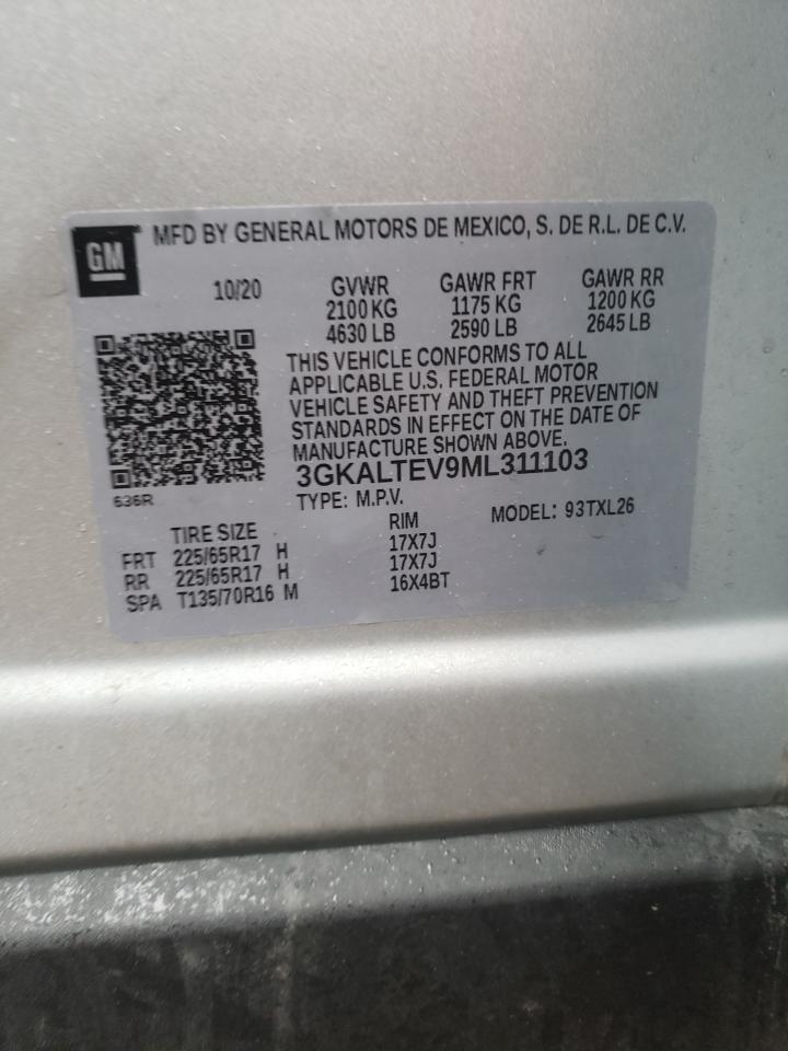 Photo 10 from auction – 2021 GMC TERRAIN SL with VIN 3GKALTEV9ML311103