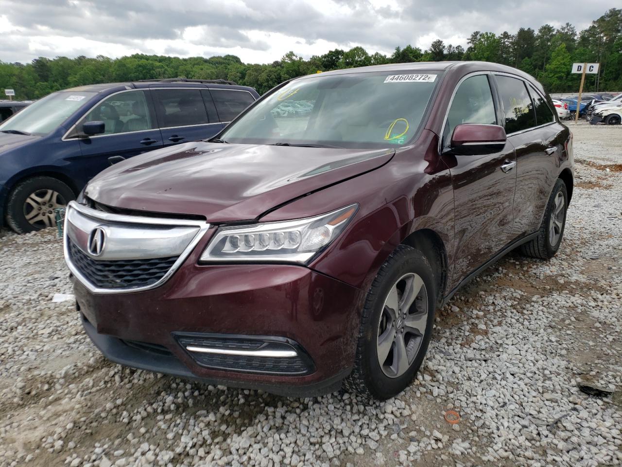 Photo 2 from auction – 2014 ACURA MDX with VIN 5FRYD3H27EB011423