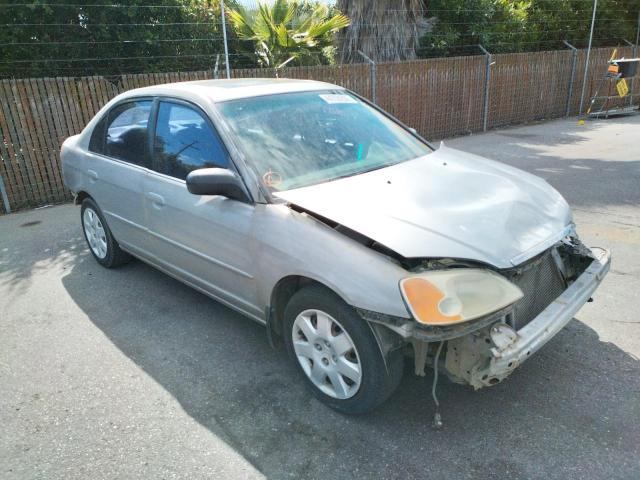 HONDA CIVIC EX 2001 with VIN 2HGES26791H557116 - Photo from auction