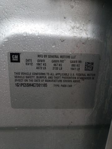 Photo 10 from auction – 2012 CHEVROLET CRUZE LS with VIN 1G1PC5SH4C7301185