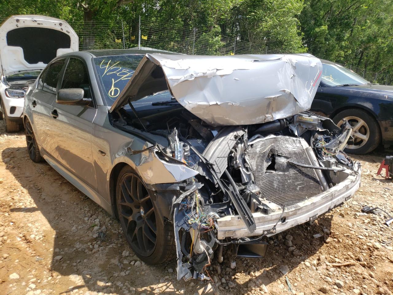 BMW 545 I 2004 with VIN WBANB33584B109385 - Photo from auction