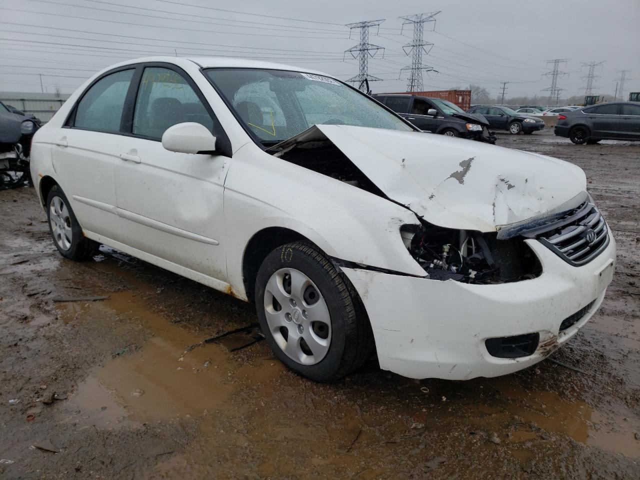 KIA SPECTRA EX 2009 with VIN KNAFE221695654382 - Photo from auction