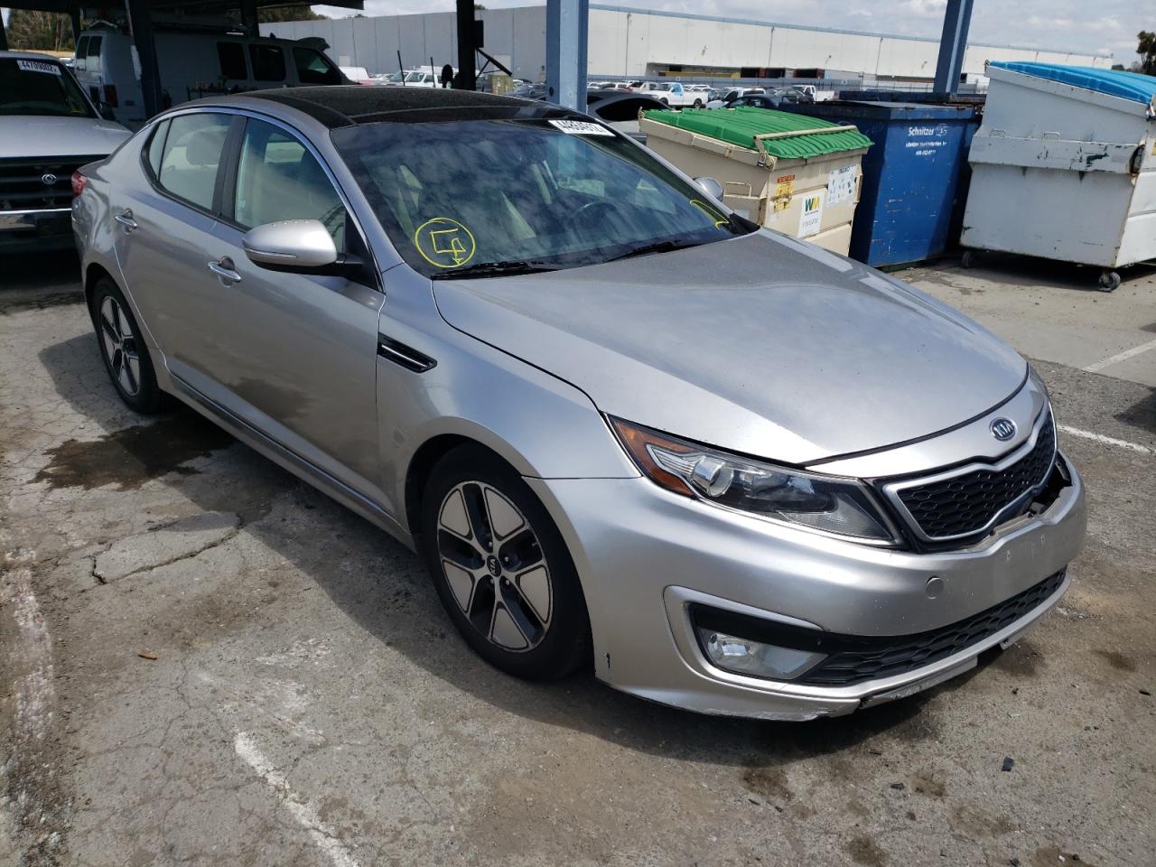 KIA OPTIMA HYB 2012 with VIN KNAGM4AD0C5014206 - Photo from auction