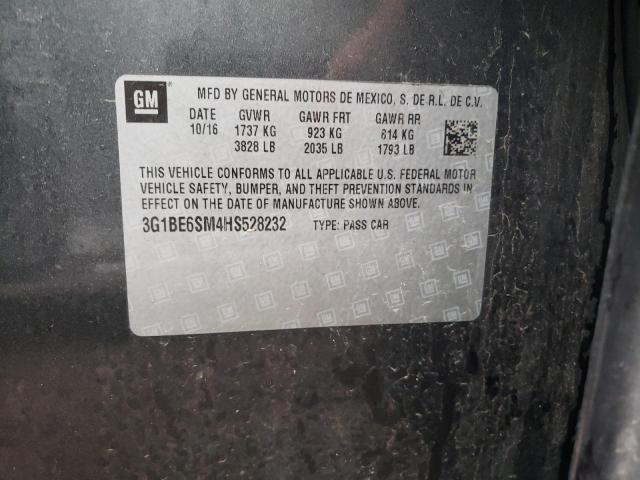 Photo 10 from auction – 2017 CHEVROLET CRUZE with VIN 3G1BE6SM4HS528232