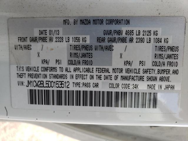 Photo 10 from auction – 2013 MAZDA 5 with VIN JM1CW2BL5D0153512