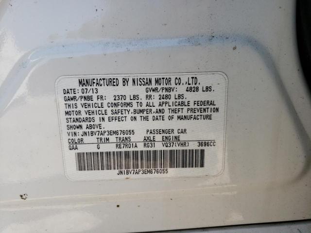Photo 10 from auction – 2014 INFINITI Q50 BASE with VIN JN1BV7AP3EM676055