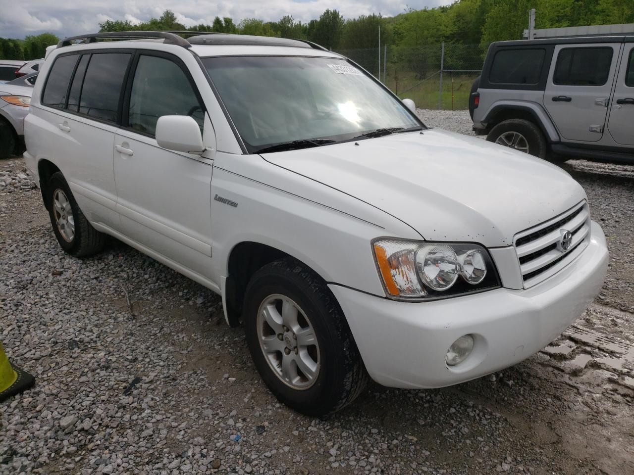 TOYOTA HIGHLANDER 2002 with VIN JTEGF21A820041412 - Photo from auction