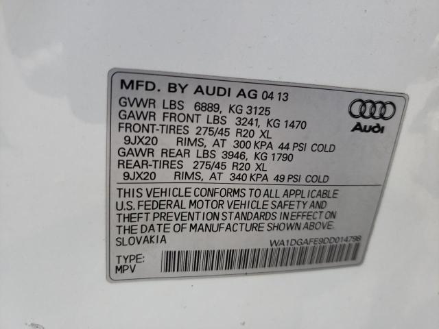 Photo 10 from auction – 2013 AUDI Q7 PRESTIG with VIN WA1DGAFE9DD014798