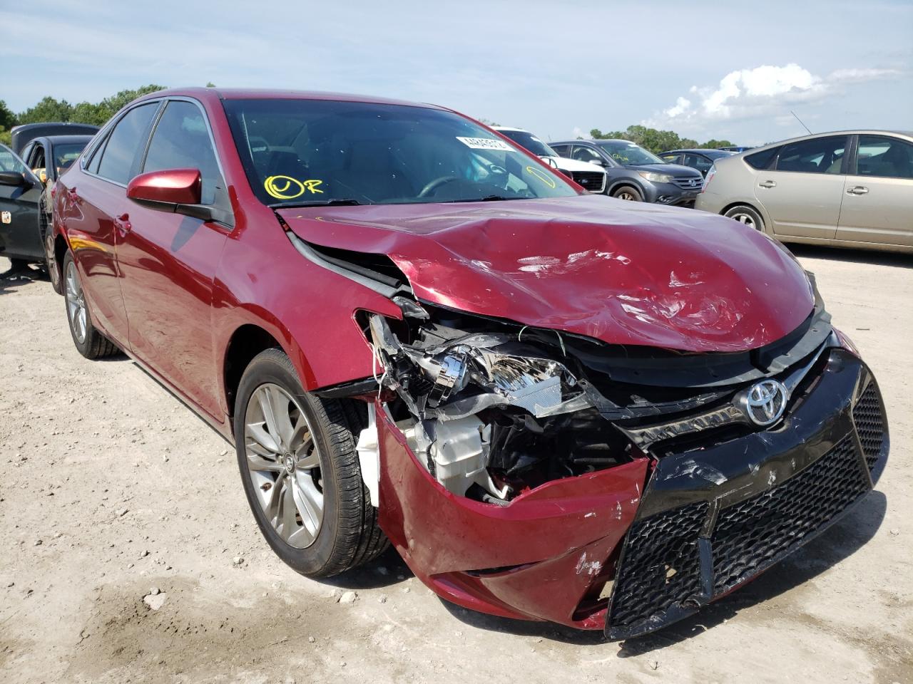TOYOTA CAMRY LE 2017 with VIN 4T1BF1FK4HU673136 - Photo from auction