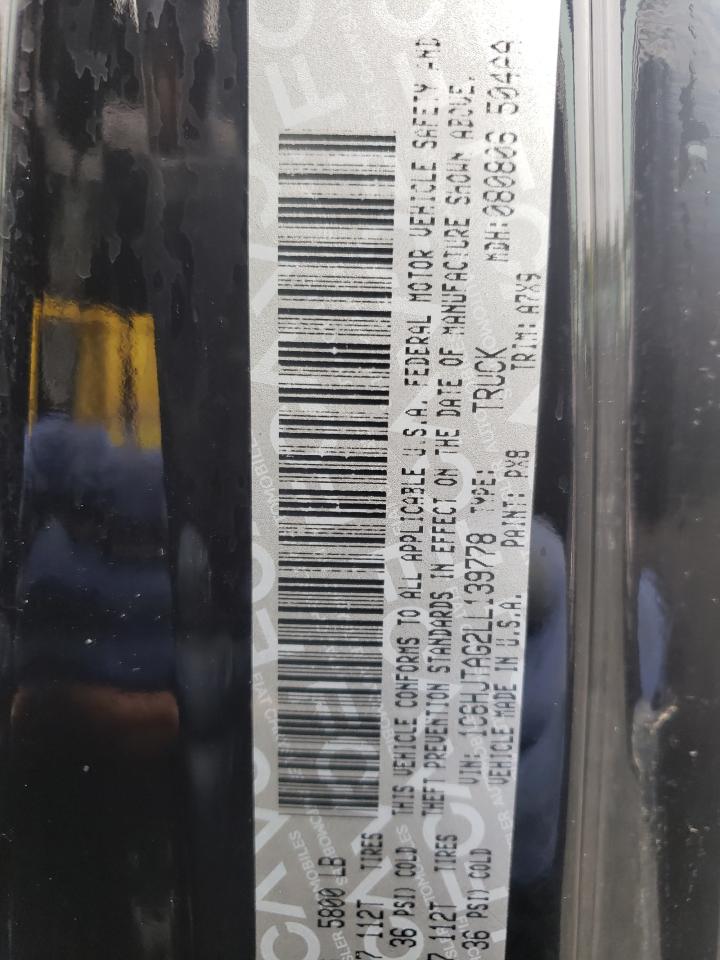 Photo 10 from auction – 2020 JEEP GLADIATOR with VIN 1C6HJTAG2LL139778