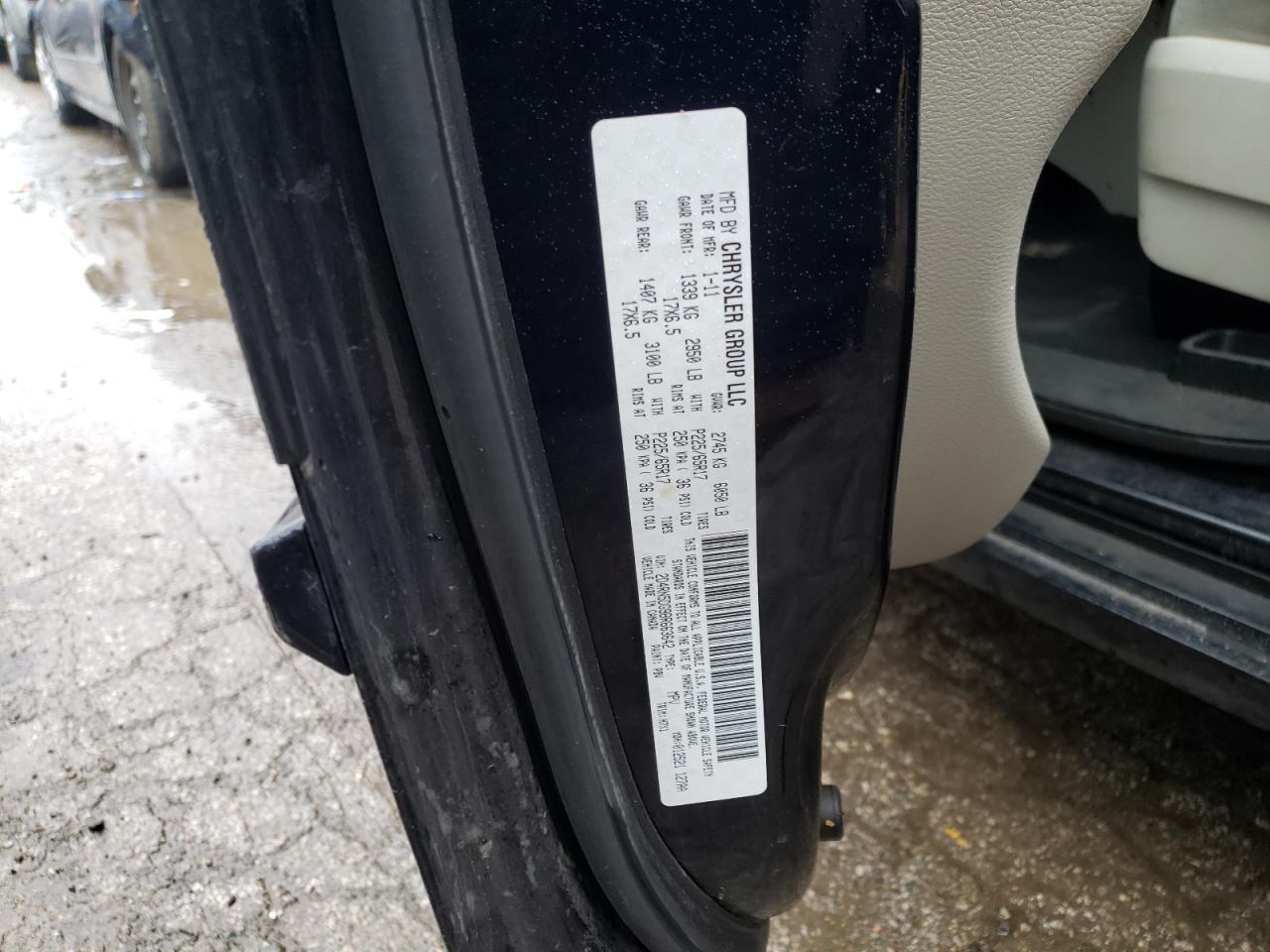 Photo 10 from auction – 2011 DODGE GRAND CARA with VIN 2D4RN5DG9BR663642