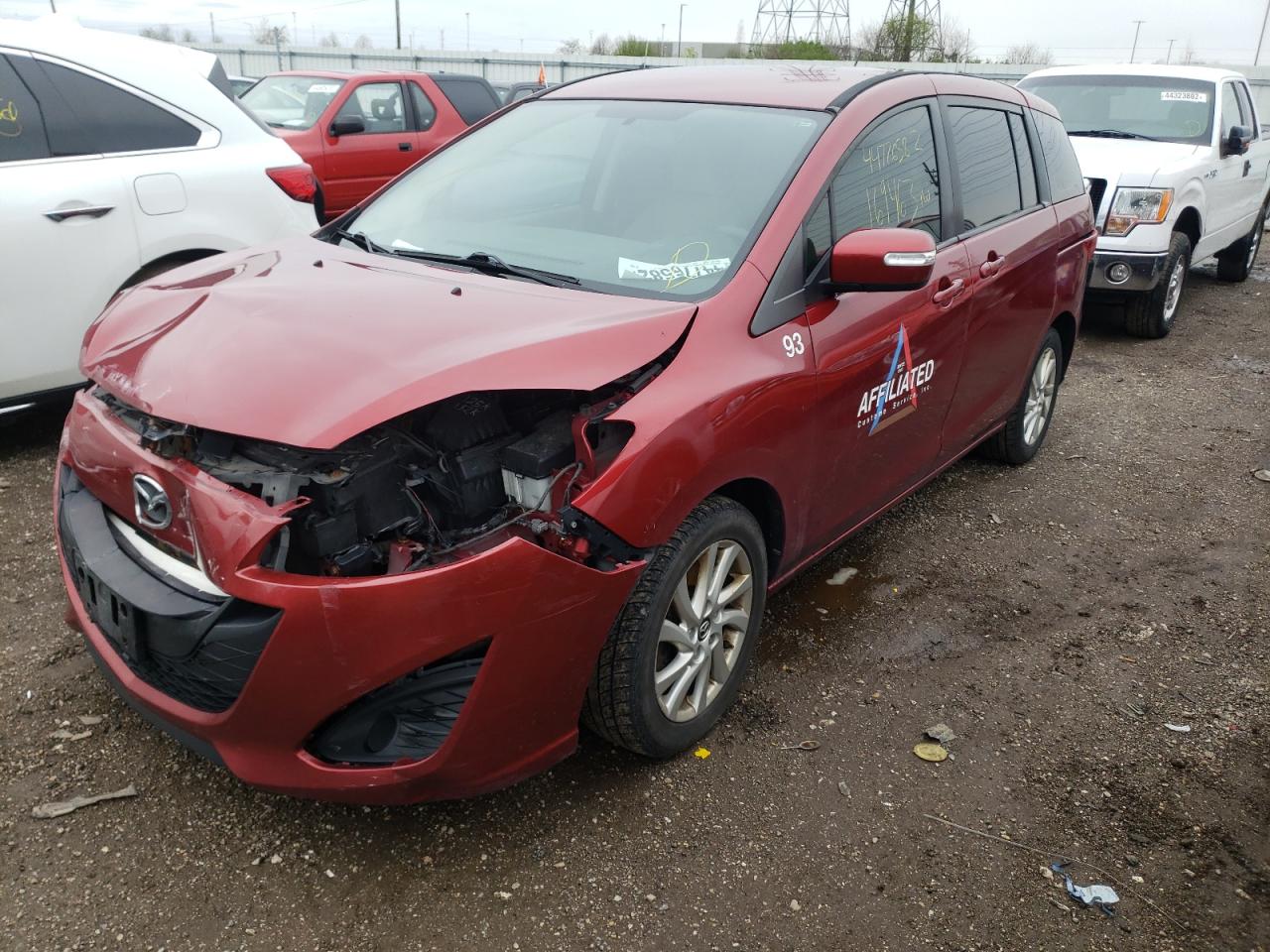 Photo 2 from auction – 2014 MAZDA 5 SPORT with VIN JM1CW2BL3E0173386