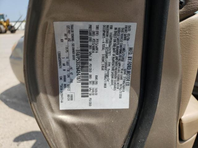 صورة رقم 10 من المزاد - 2006 FORD TAURUS SE مع VIN 1FAFP53U26A247871