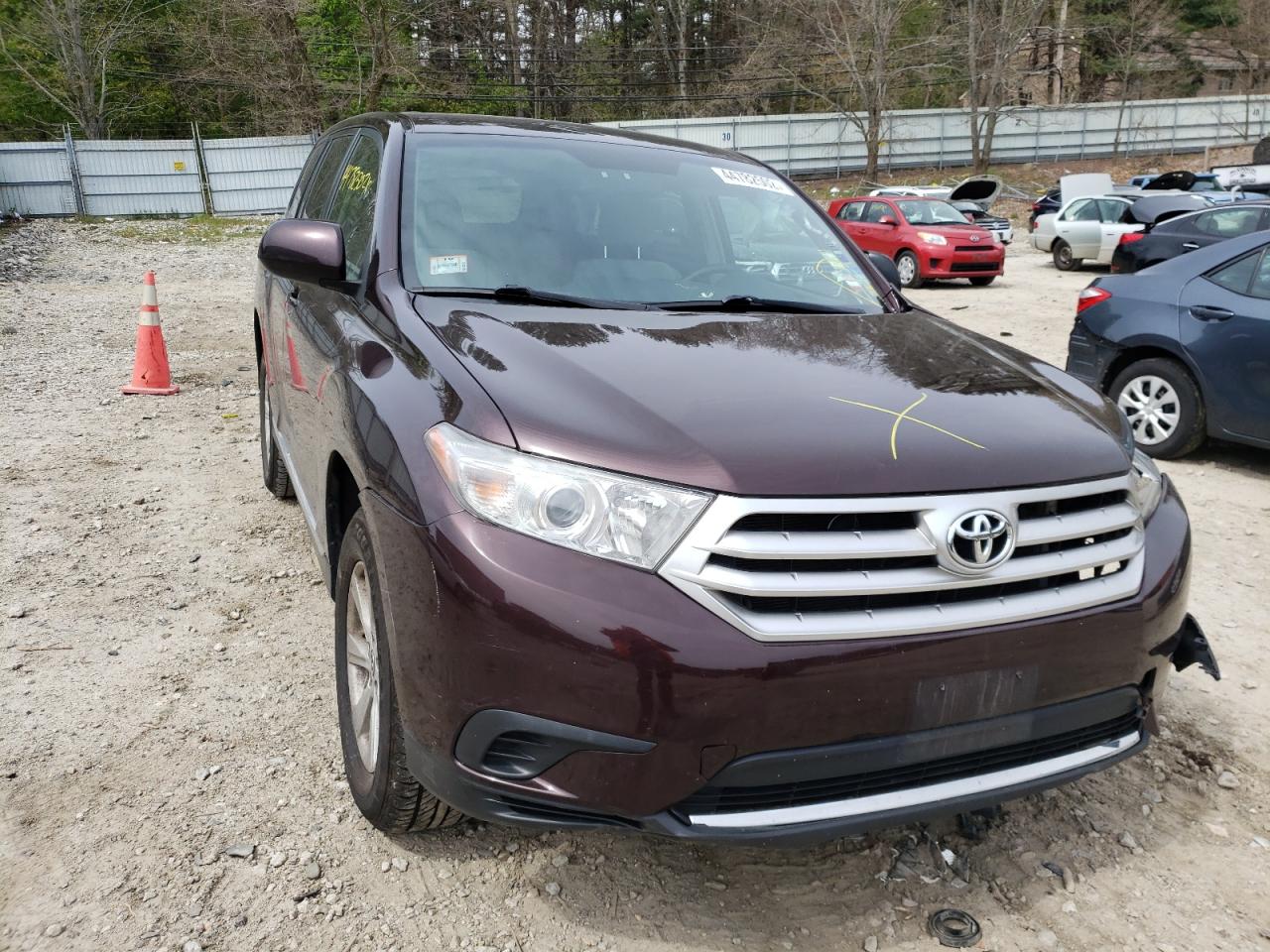 TOYOTA HIGHLANDER 2013 with VIN 5TDBK3EH7DS260434 - Photo from auction