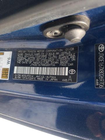 Photo 10 from auction – 2008 TOYOTA SCION TC with VIN JTKDE167X80269706