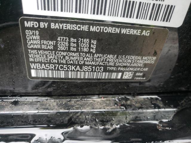 Photo 10 from auction – 2019 BMW 330XI with VIN WBA5R7C53KAJ85103
