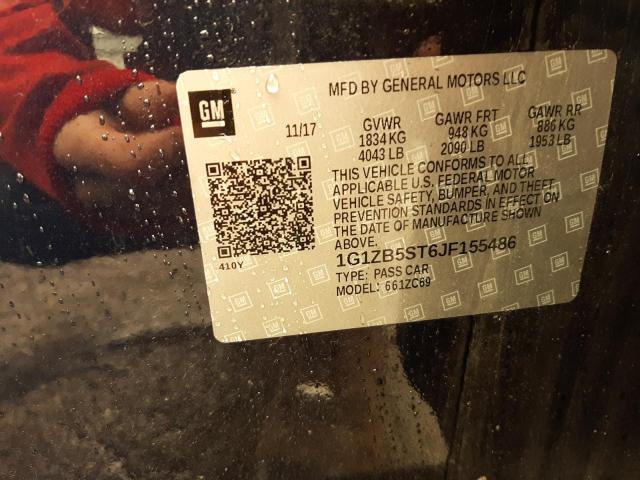 Photo 10 from auction – 2018 CHEVROLET MALIBU LS with VIN 1G1ZB5ST6JF155486