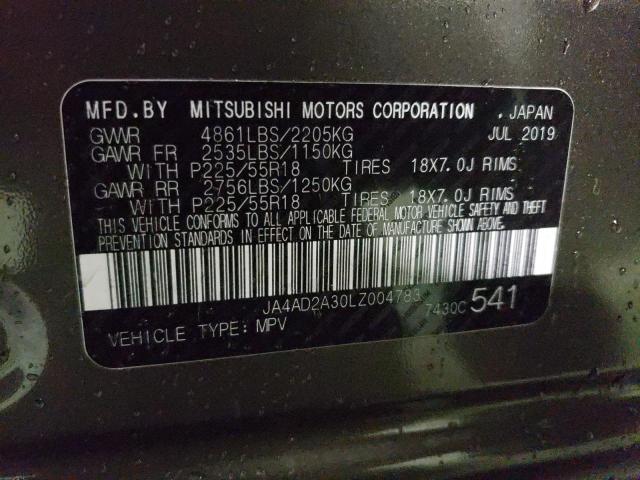 Photo 10 from auction – 2020 MITSUBISHI OUTLANDER with VIN JA4AD2A30LZ004783