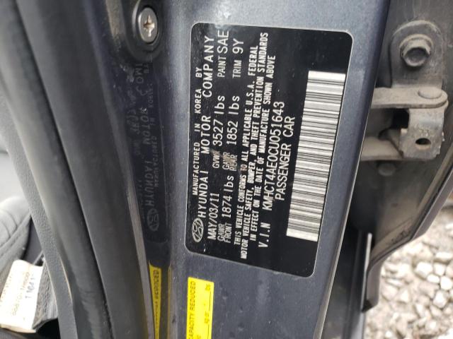 Photo 10 from auction – 2012 HYUNDAI ACCENT GLS with VIN KMHCT4AE0CU051643