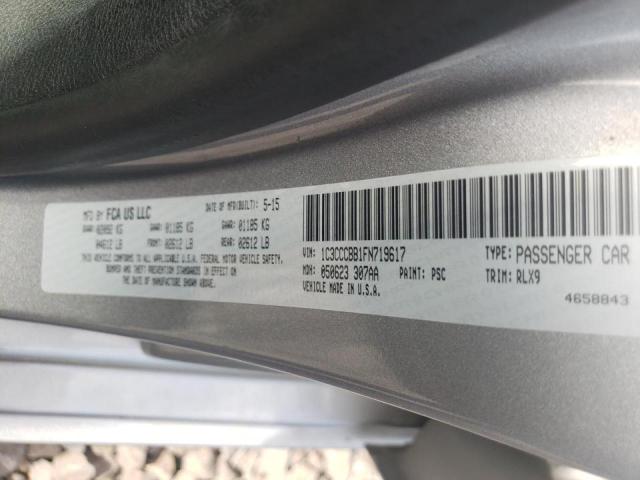 Photo 10 from auction – 2015 CHRYSLER 200 S with VIN 1C3CCCBB1FN719617