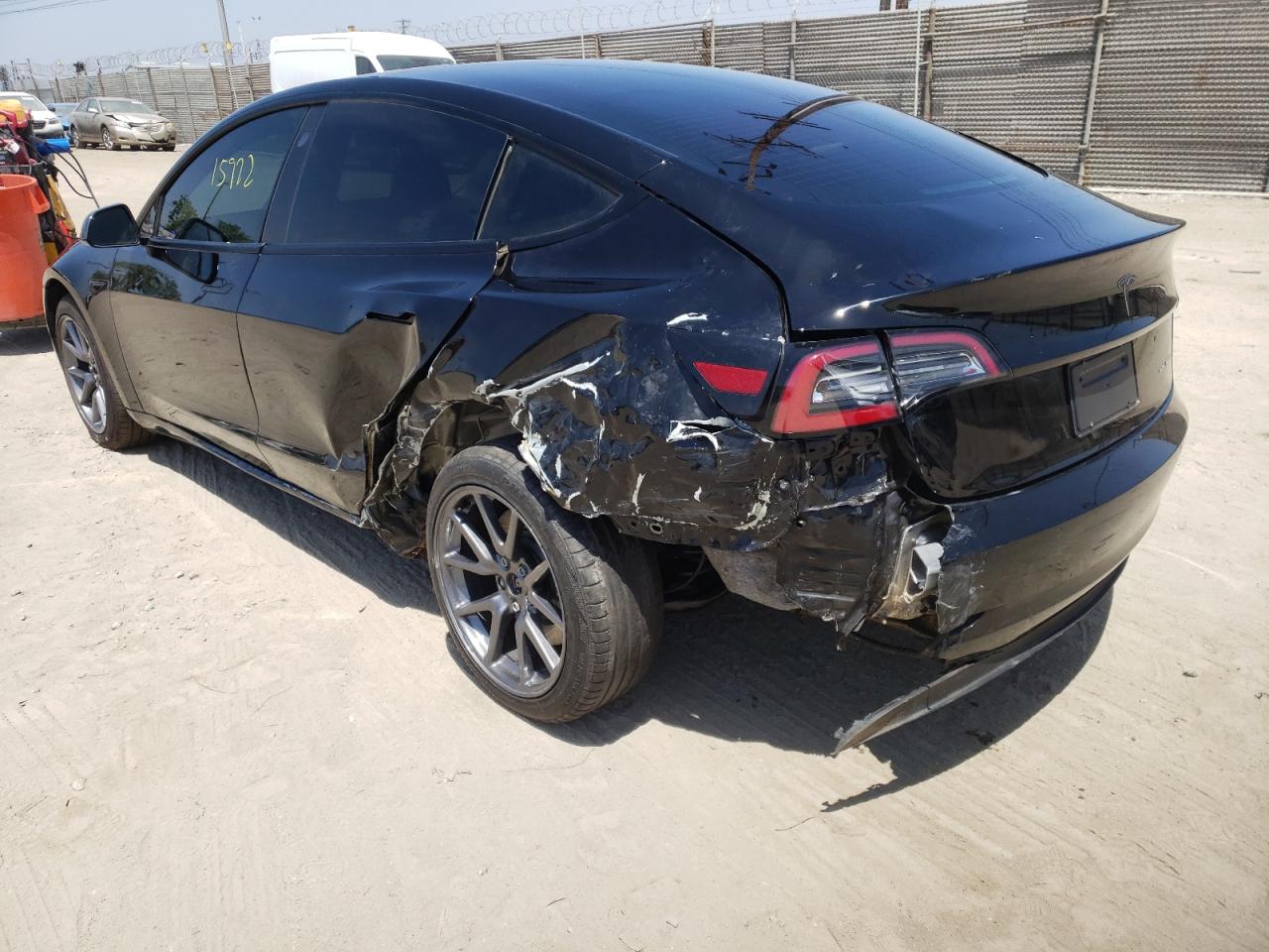 Photo 3 from auction – 2021 TESLA MODEL 3 with VIN 5YJ3E1EB2MF060268