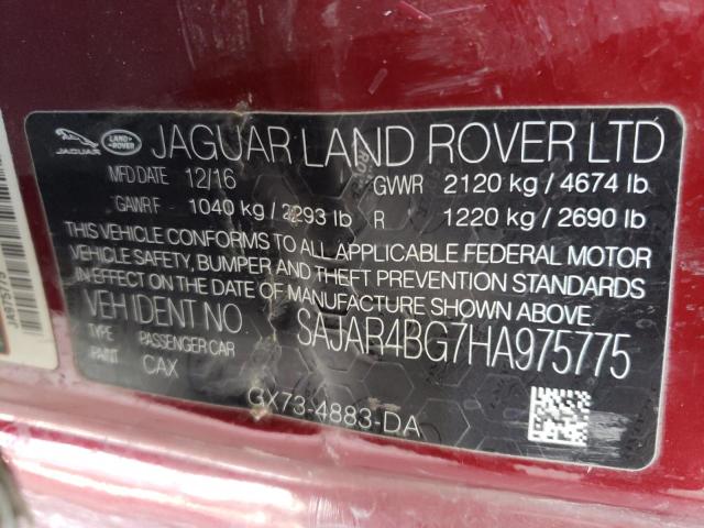 Photo 10 from auction – 2017 JAGUAR XE with VIN SAJAR4BG7HA975775