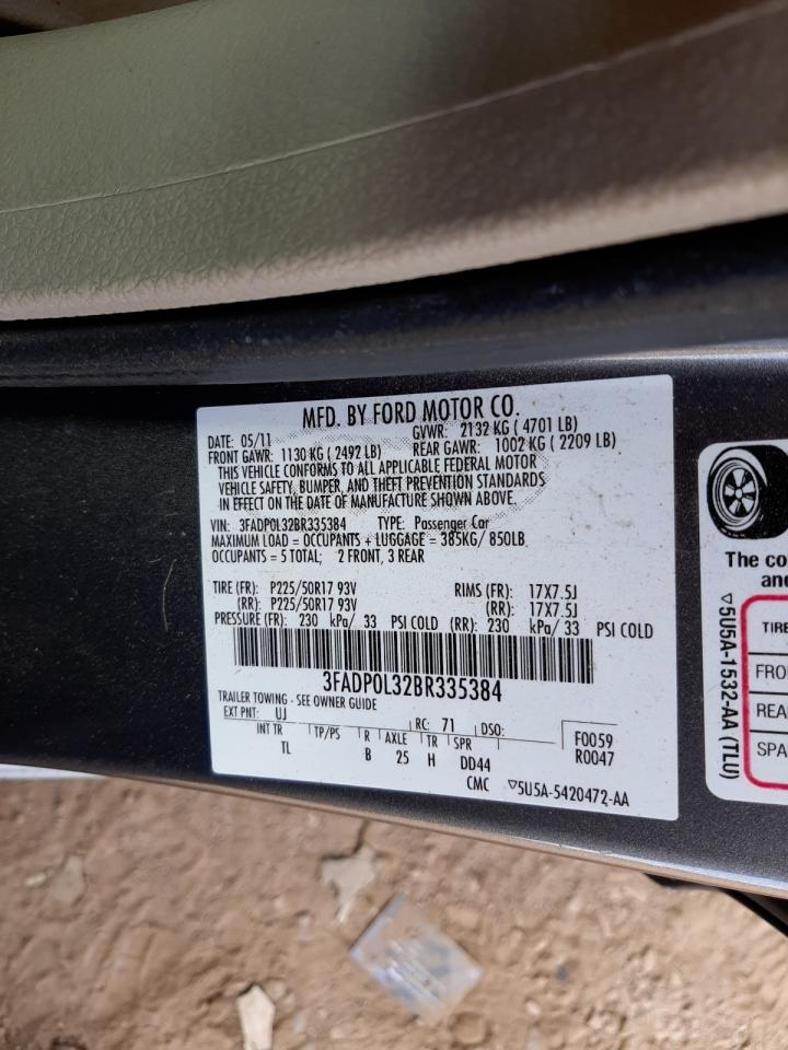 Photo 10 from auction – 2011 FORD FUSION HYB with VIN 3FADP0L32BR335384