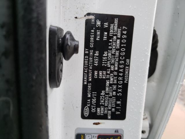 Photo 10 from auction – 2012 KIA OPTIMA with VIN 5XXGR4A69CG010947