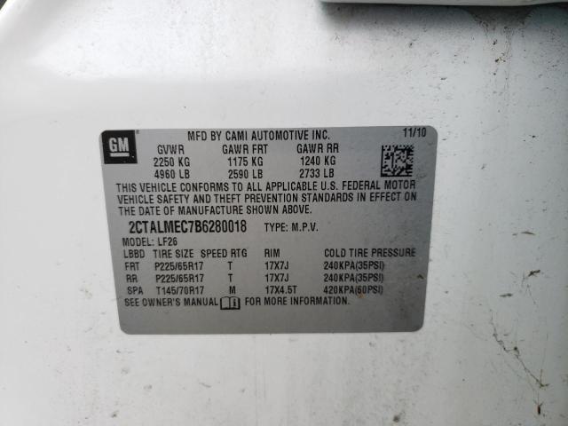 Photo 10 from auction – 2011 GMC TERRAIN SL with VIN 2CTALMEC7B6280018