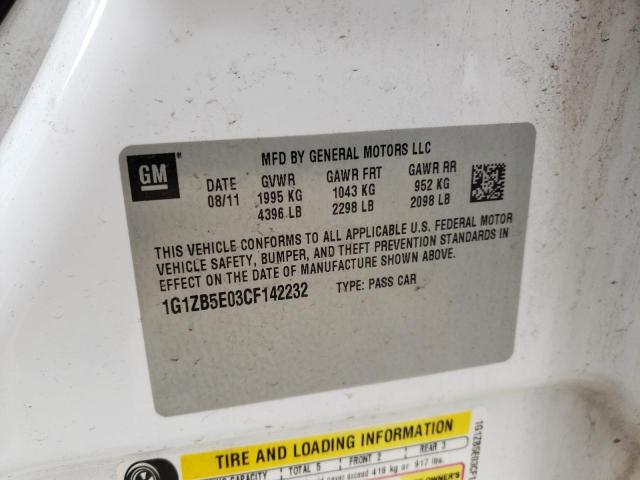 Photo 10 from auction – 2012 CHEVROLET MALIBU LS with VIN 1G1ZB5E03CF142232