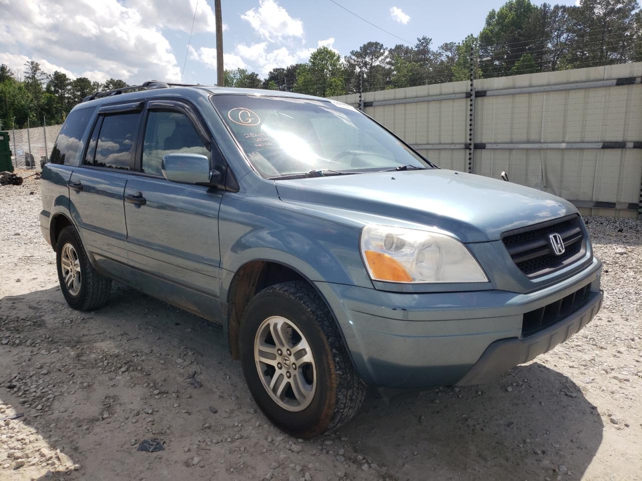 HONDA PILOT EXL 2005 with VIN 5FNYF18565B068240 - Photo from auction