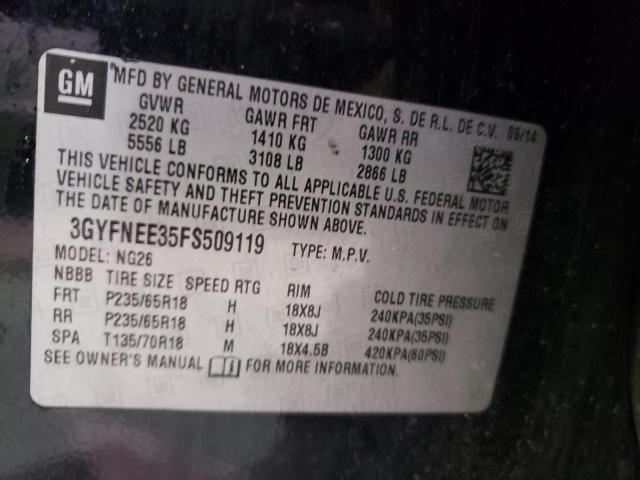 Photo 10 from auction – 2015 CADILLAC SRX LUXURY with VIN 3GYFNEE35FS509119