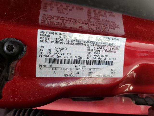 Photo 10 from auction – 2015 FORD C-MAX PREM with VIN 1FADP5CU1FL100274