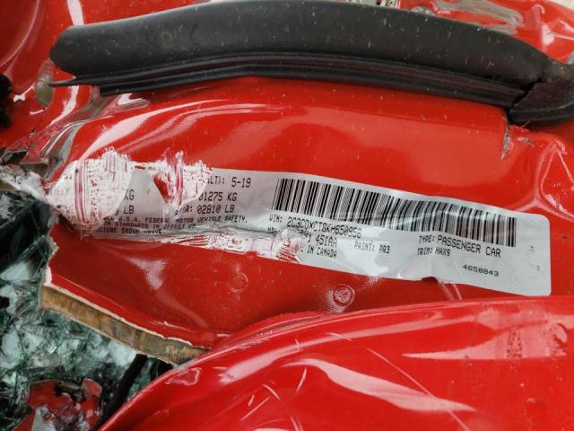 Photo 10 from auction – 2019 DODGE CHARGER R/ with VIN 2C3CDXCT8KH650956