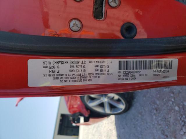 Photo 10 from auction – 2015 DODGE CHALLENGER with VIN 2C3CDZAG4FH708262