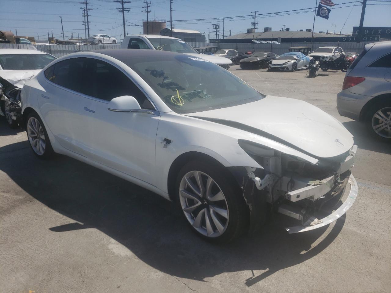 TESLA MODEL 3 2018 with VIN 5YJ3E1EA1JF025076 - Photo from auction